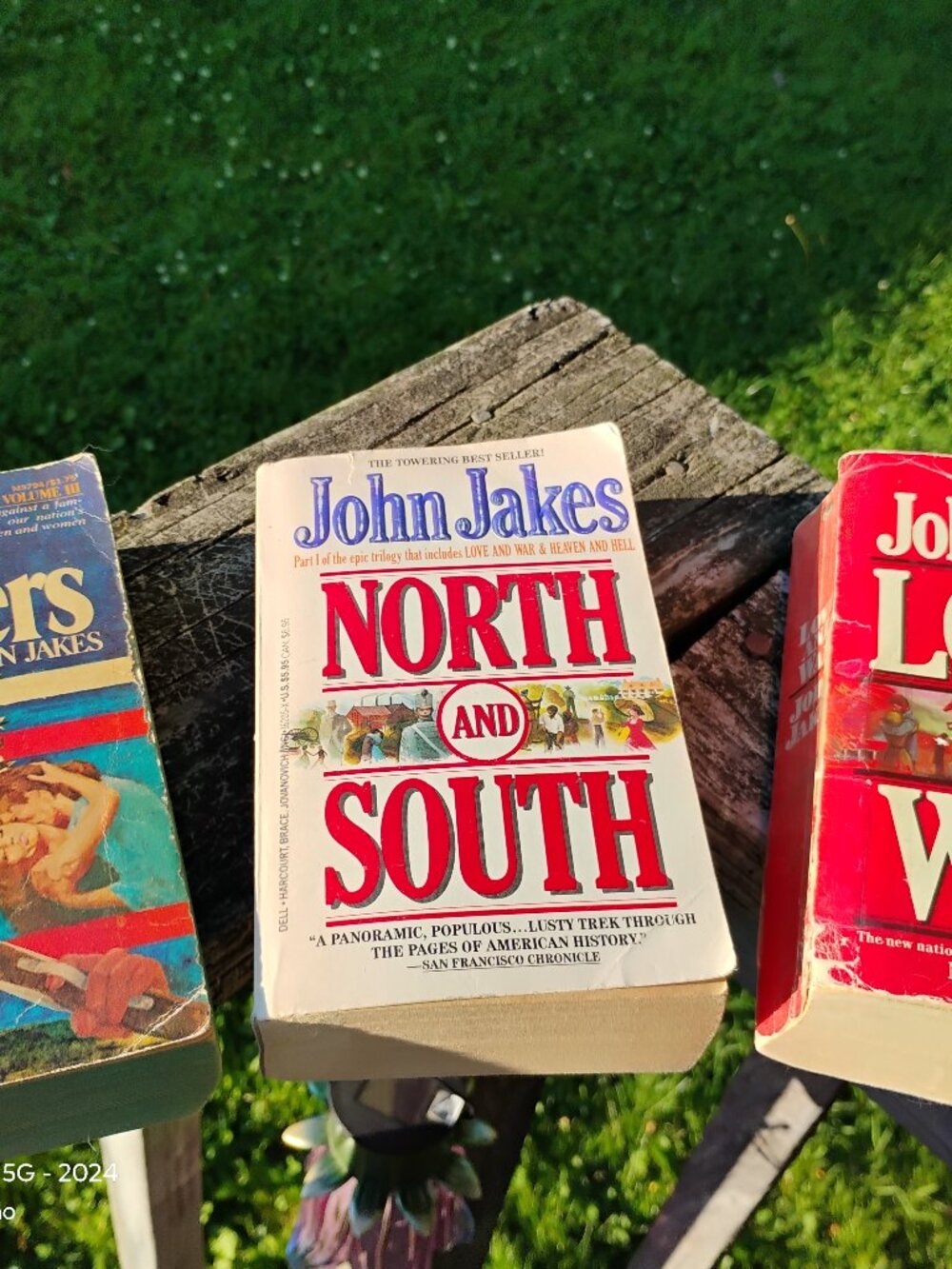 John Jakes books Love and War, North and South, The Seekers mixed lot of 3 paper